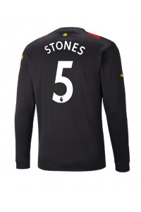Manchester City John Stones #5 Voetbaltruitje Uit tenue 2022-23 Lange Mouw